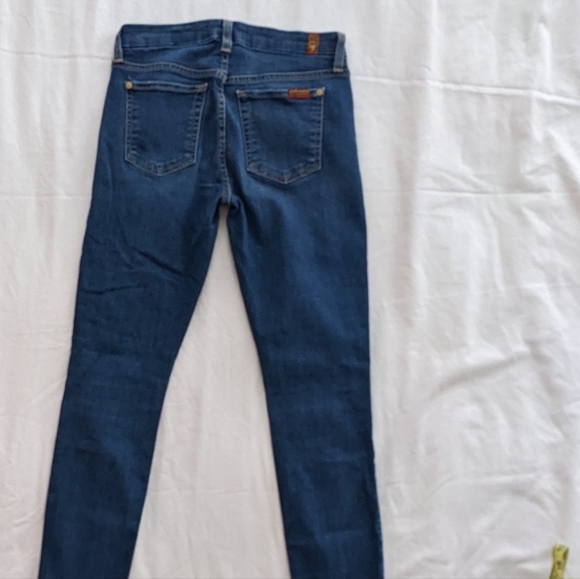 7 For All Mankind B(AIR) Ankle Skinny Distressed Jeans Size 24 - Picture 14 of 16